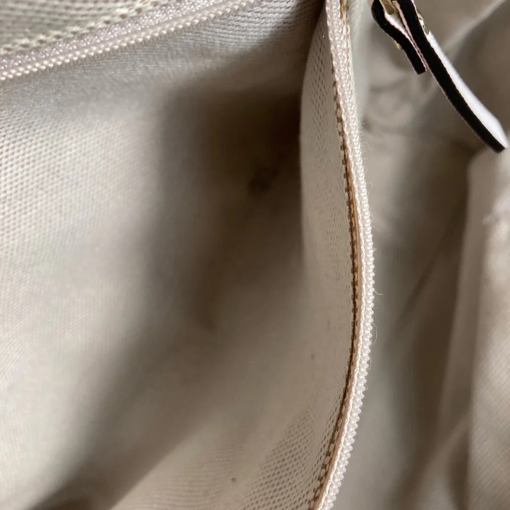 Kate Spade Beige and White Tote SHOULDERBAG Bag